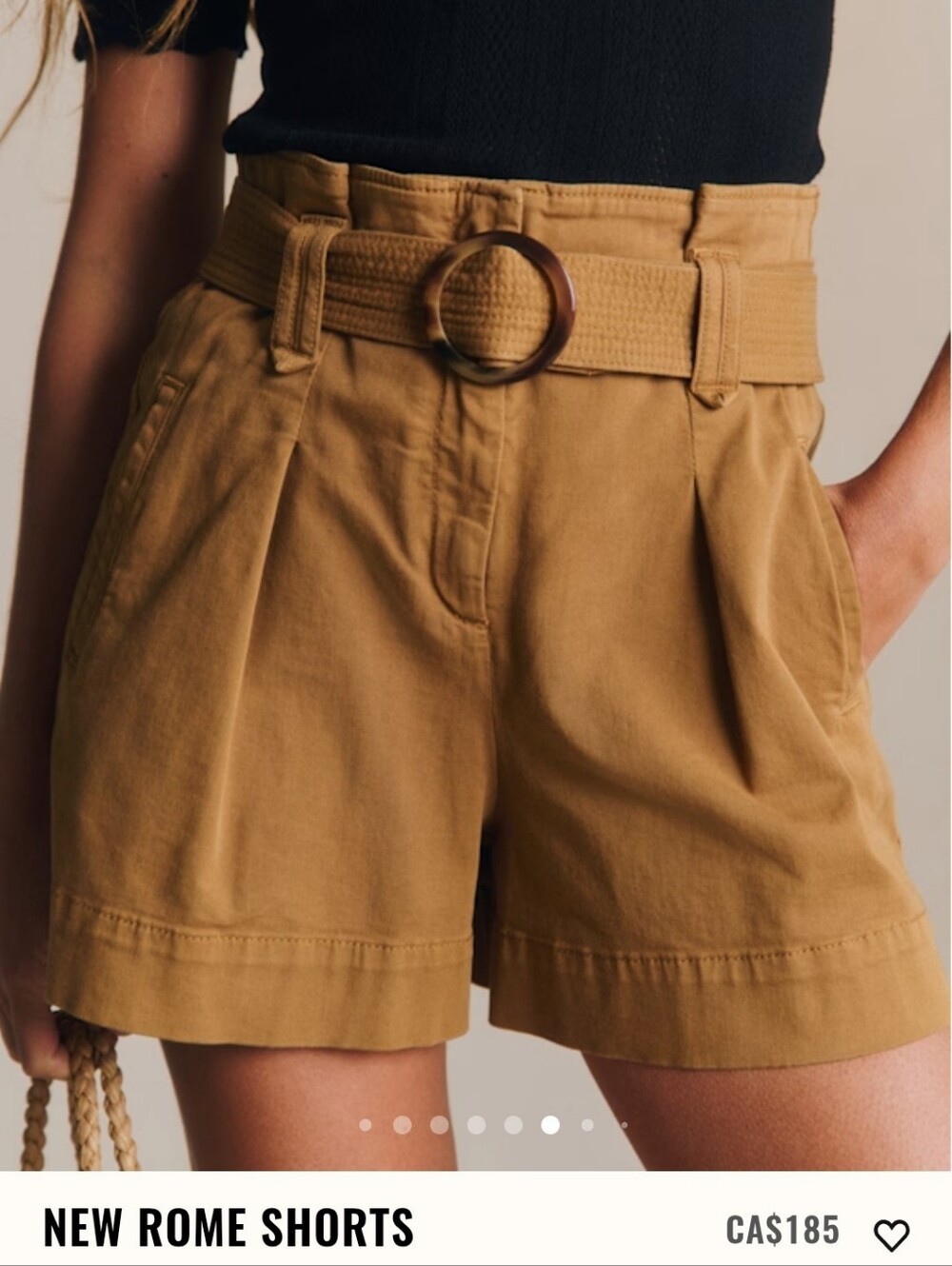 Sezane Rome Shorts Size 2/ Euro 34